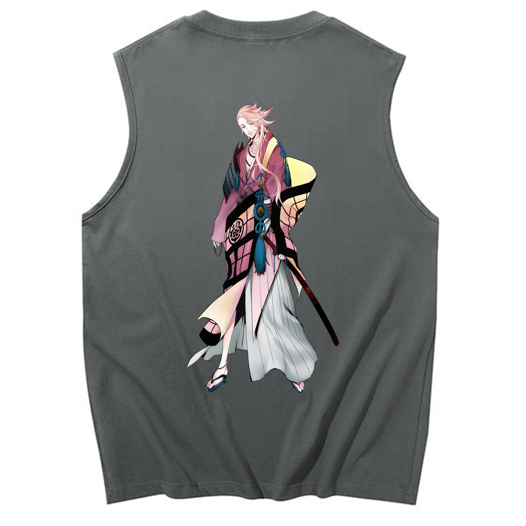 （画像用） 刀剣乱舞 Touken Ranbu コットン100％タンクトップ（背面プリント）